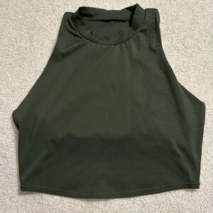 Target All In Motion XXL dark green athletic sports bra longline crop